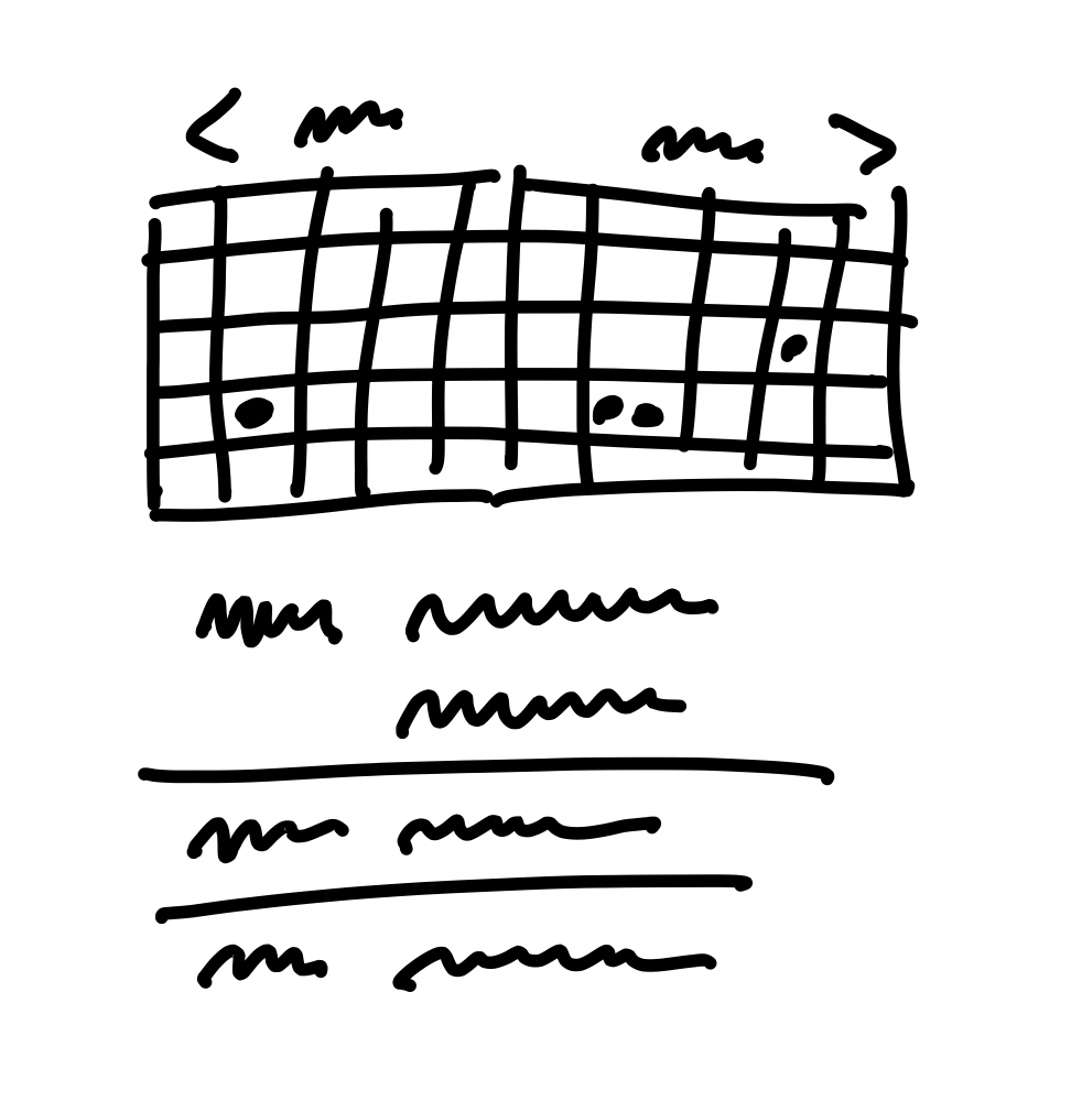 Fat marker sketch of the Dot Grid as described in the previous chapter