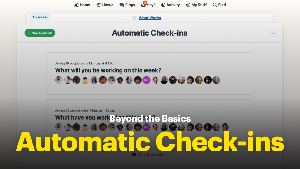 Automatic Check-ins