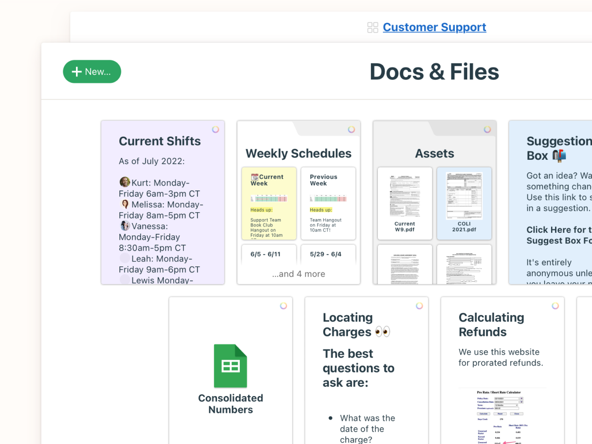 Store, share, and discuss files
